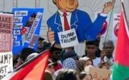 Protesters Rally Against Trump in Kuala Lumpur Demonstration