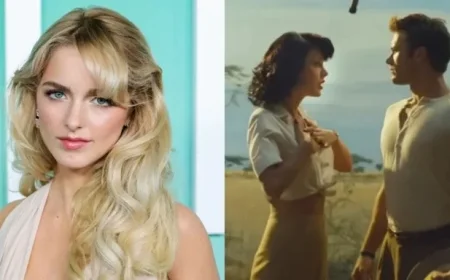 Mckenna Grace Surprised by Scott Eastwood in Taylor Swift Video on Set