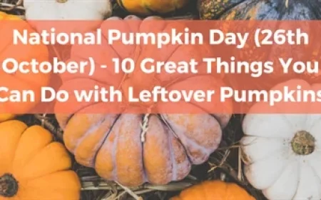 Celebrate National Pumpkin Day: 10 Creative Uses for Leftover Pumpkins