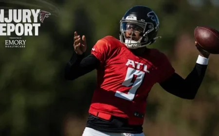 Falcons Reveal Game Status of Injured Michael Penix Jr.