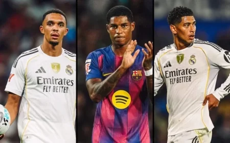 El Clasico: Will English Stars Bellingham, Rashford, and Alexander-Arnold Play?