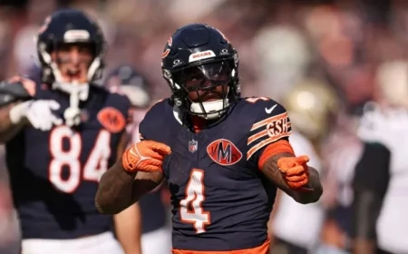 D’Andre Swift Doubtful for Bears Clash; DJ Moore Confirmed to Play