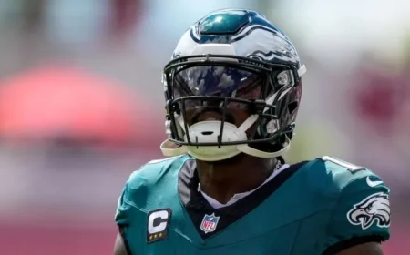 Eagles Face Giants Without WR Brown Due to Hamstring Injury