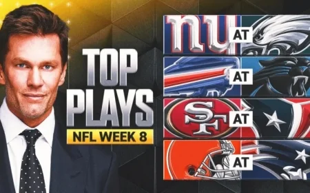 Live NFL Week 8 Scores: Giants vs. Eagles, 49ers vs. Texans, Browns vs. Patriots