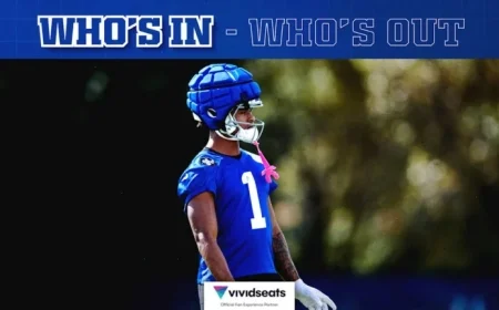 Colts’ DE Samson Ebukam Out for Titans; WR Josh Downs Cleared to Play