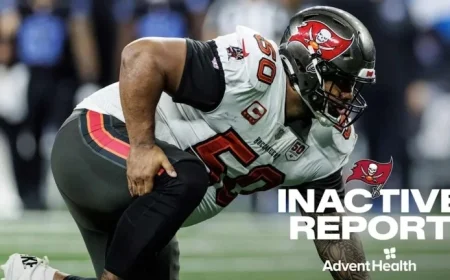 Vita Vea to Play as Bucs Face Saints in Superdome