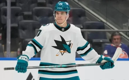Michael Misa Scores First NHL Goal, San Jose Sharks Approach League Record