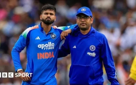 India’s Shreyas Iyer Hospitalized with Severe Spleen Injury