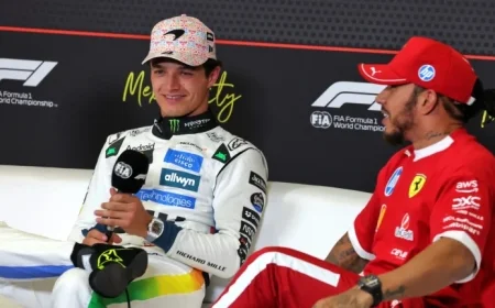 Lewis Hamilton Issues Start Line Alert to Lando Norris Before F1 Mexico GP