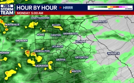 Rain Set to Drench Metro Atlanta from Sunday to Monday