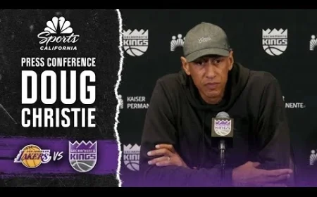 Doug Christie Reveals Kings’ Strategy Against LeBron-less Lakers and Luka Dončić on NBCSCA