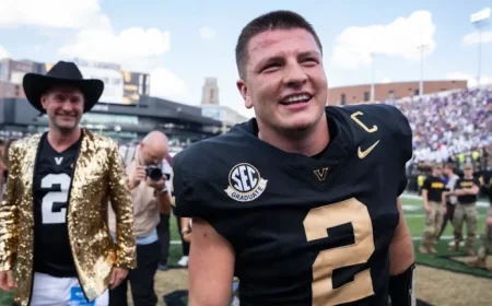 Diego Pavia’s Mom Celebrates LSU Victory with Custom Vanderbilt Gear