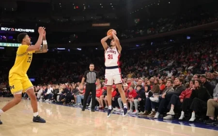 Michigan Edges St. John’s in 96-94 Overtime Exhibition at MSG