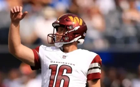 Matt Gay Questionable for Commanders vs Chiefs Due to Back Injury
