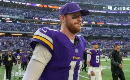 Vikings Place Wentz on Injured Reserve, Add Tight End Ben Sims