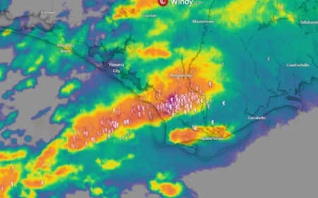 Violent Storm Ravages Mexico Beach, Florida Following Tornado Alert