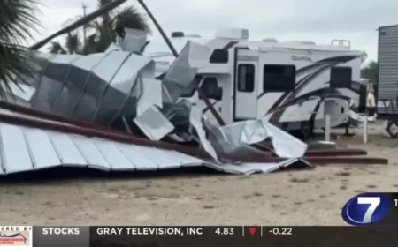 Severe Weather Strikes Mexico Beach: Assessing Damage