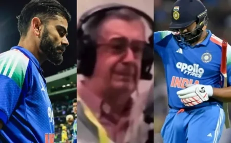 Australian Commentator Breaks Down in Tears Live After Ro-Ko Impact