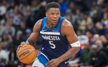 Wolves’ Edwards Faces Two-Week Sideline Due to Injury