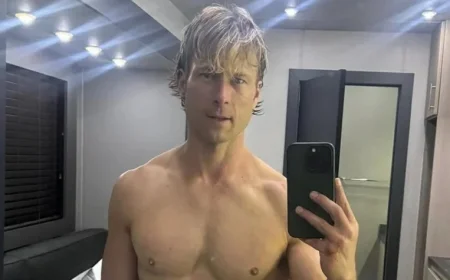 Glen Powell Flaunts Ripped Abs, Discusses ‘Chad Powers’ Season 2 Prospects