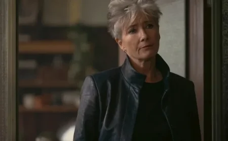 Emma Thompson Reveals Filming Action Scenes on Down Cemetery Road and Enjoying Half an Ale Between Takes