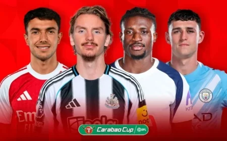 Carabao Cup: Watch Arsenal, Liverpool, Man City Live on Sky Sports+