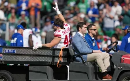 Giants’ RB Cam Skattebo Undergoes Surgery for Ankle Dislocated Against Eagles