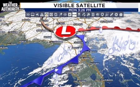 Cold Front Sweeps In Showers and Cooler Temperatures