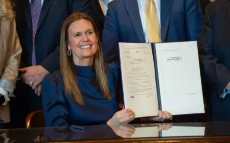 Sanders Celebrates ‘Pro-Life’ Status Amid Ongoing Arkansas Abortions