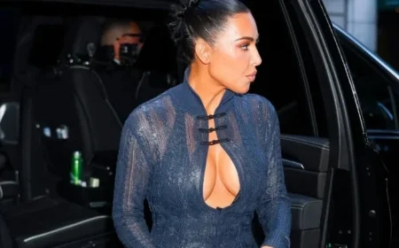 Fans Dub Kim Kardashian ‘Mother’ in Stunning Knit Set Look
