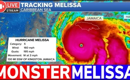 Hurricane Melissa track today: Category 5 rakes Jamaica, aims for eastern Cuba, Hispaniola, the Bahamas, then near Bermuda