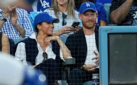 Meghan Markle and Prince Harry Attend World Series Game