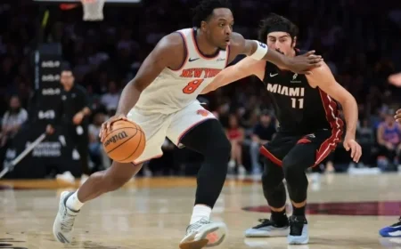 Spotlight on OG Anunoby: Knicks’ Versatile Star Shines in Miami