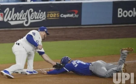 World Series Clash: Los Angeles Dodgers Face Off Against Toronto Blue Jays in Stunning Photos