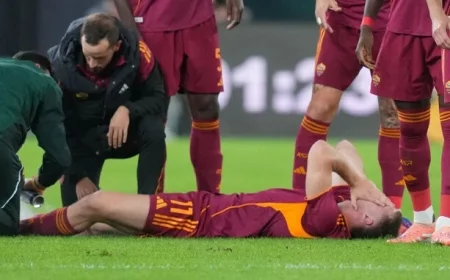 Injury Strikes Evan Ferguson Seven Minutes into Roma’s Serie A Match