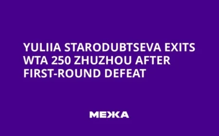 Yuliia Starodubtseva Falls in WTA 250 Zhuzhou First Round