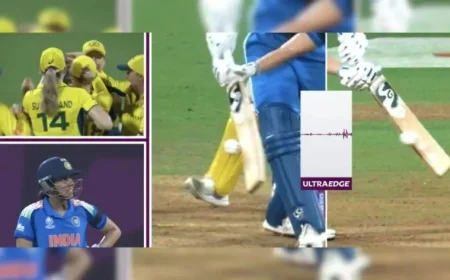 DRS Shocker: Smriti Mandhana’s Unexpected Dismissal in India vs Australia World Cup