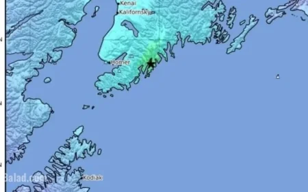 5.4 Magnitude Earthquake Hits 43 Miles Southwest of Seward
