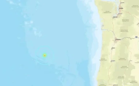 Earthquake Shakes Oregon Coast Near Newport