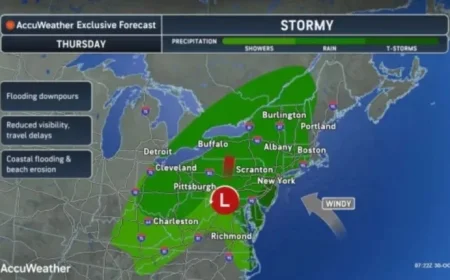 N.J. Forecast: Thunderstorms, Heavy Rain, 50 mph Winds Expected Today