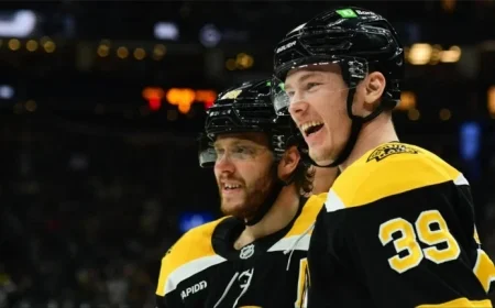 David Pastrnak Predicts Bright Future for Bruins’ Morgan Geekie