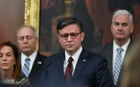 Johnson Declares House GOP Frustration Over Shutdown at News Conference