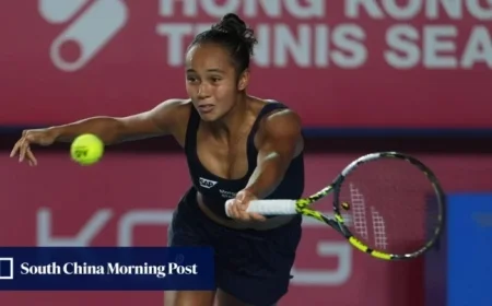 Fernandez Dominates Lys at Hong Kong Tennis Open