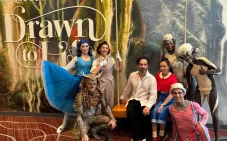Johnny Galecki Visits Cirque du Soleil’s Drawn to Life at Disney Springs