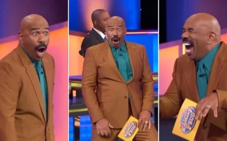 Steve Harvey Matches Team’s Energy with Wild ‘Family Feud’ Reactions