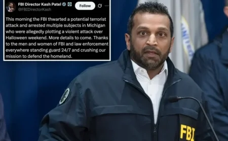 Kash Patel Reveals Foiled Halloween Terror Plot in Michigan