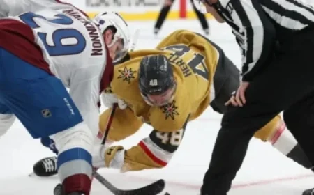 Avalanche Face Golden Knights in Anticipated NHL Showdown