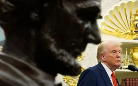 Trump Unveils Renovated Lincoln Bedroom Bathroom in Ongoing White House Remodel