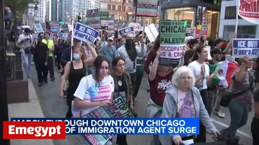 ICE Agents Raid Chicago Apartment as Trump Suggests Military Training Ground Potential