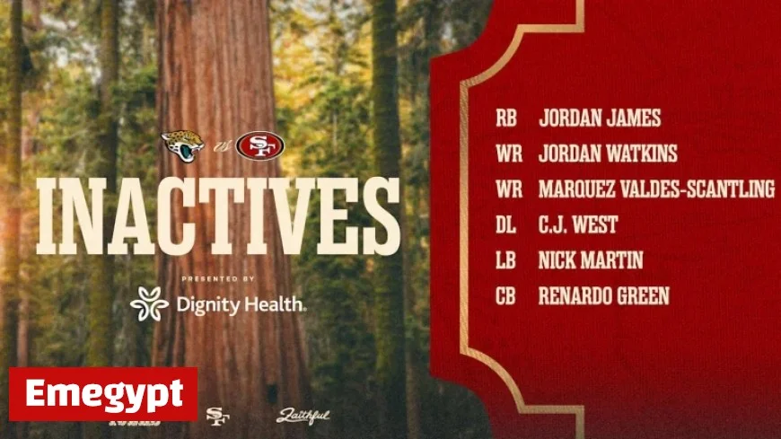 Jennings and Pearsall Active in Week 4 Showdown Against Jaguars Find Out Week 4 Inactives for JAXvsSF